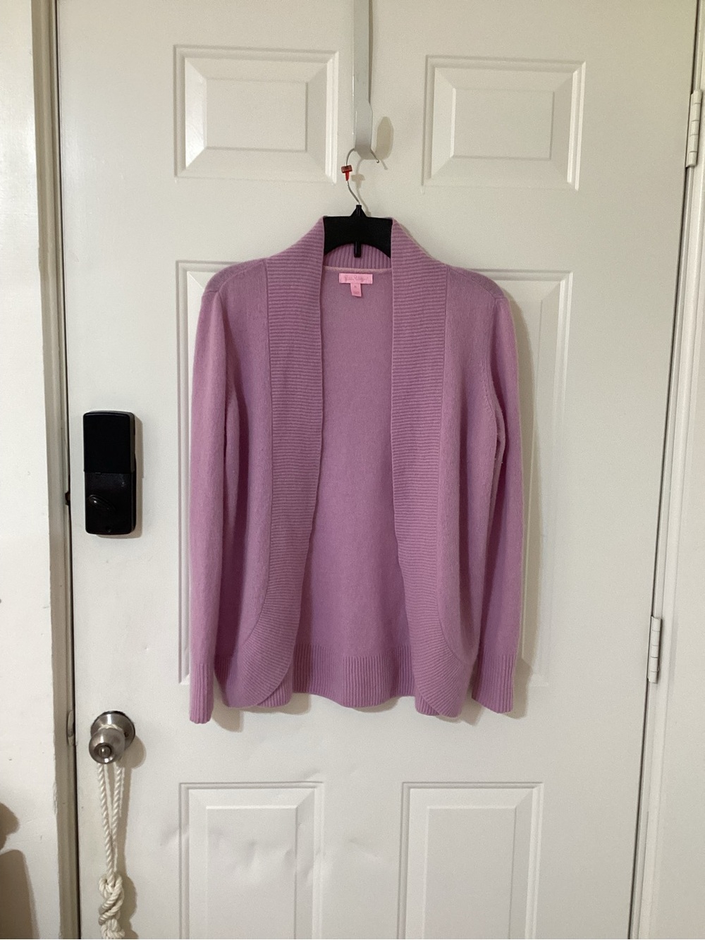 Lilly Pulitzer Lilac Open-Front Cashmere Cardigan
